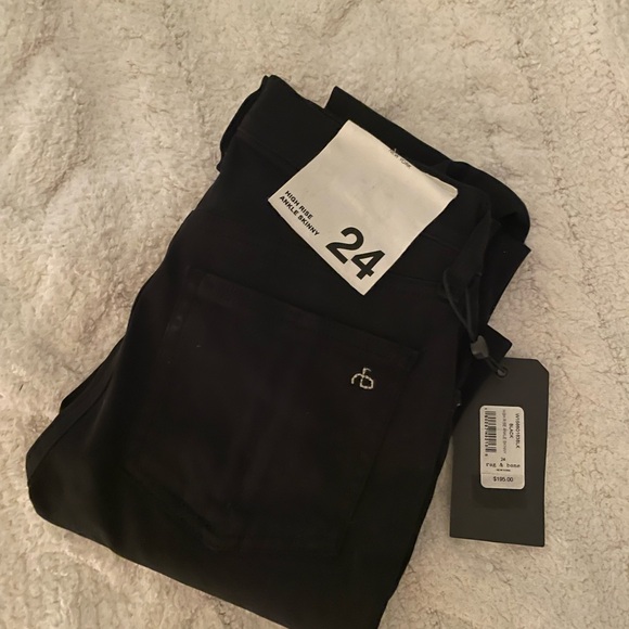 BNWT Rag & Bone Women's Black Jeans Size 24